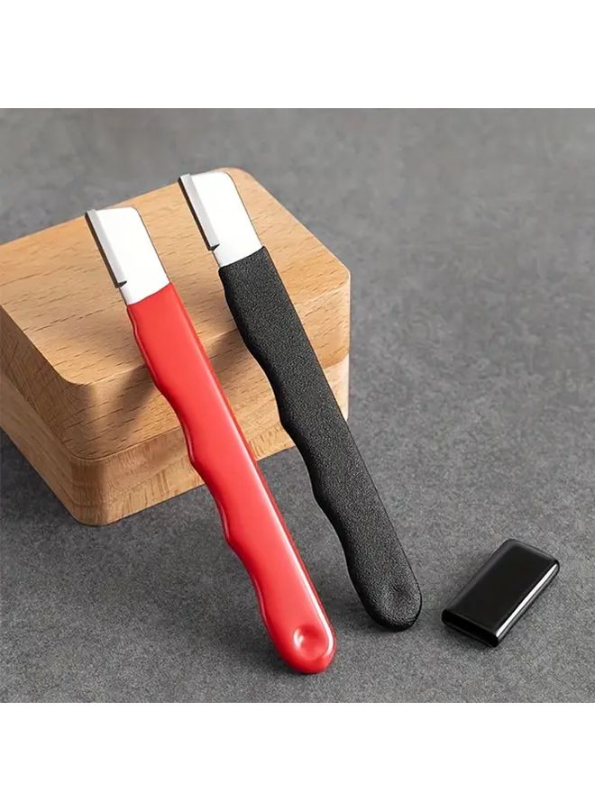 Red Professional Diamond Blade Sharpener with Tungsten Ceramic Stone for Kitchen Knives Scissors Garden Shears - Image 3